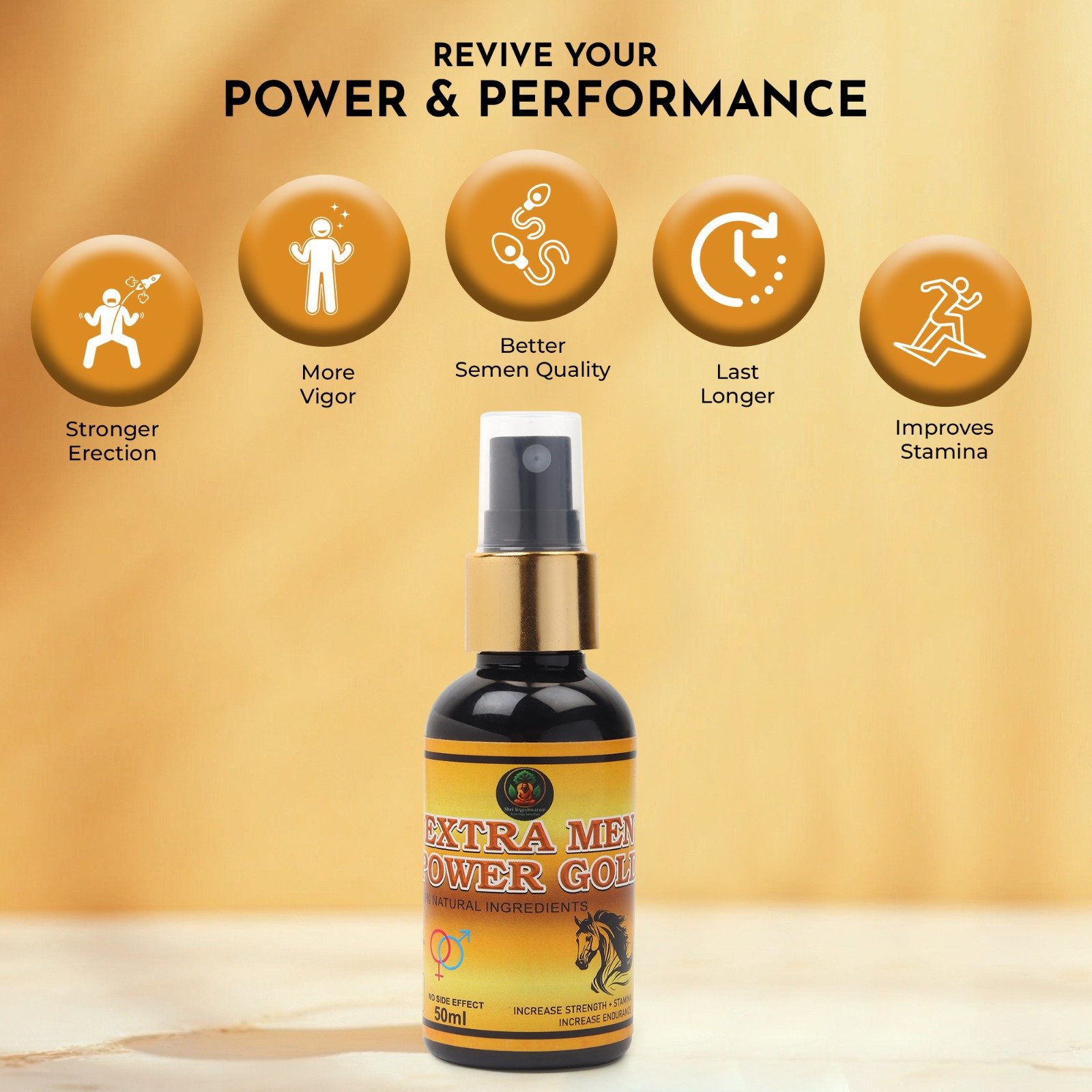 Extra men power gold oil - Image 2